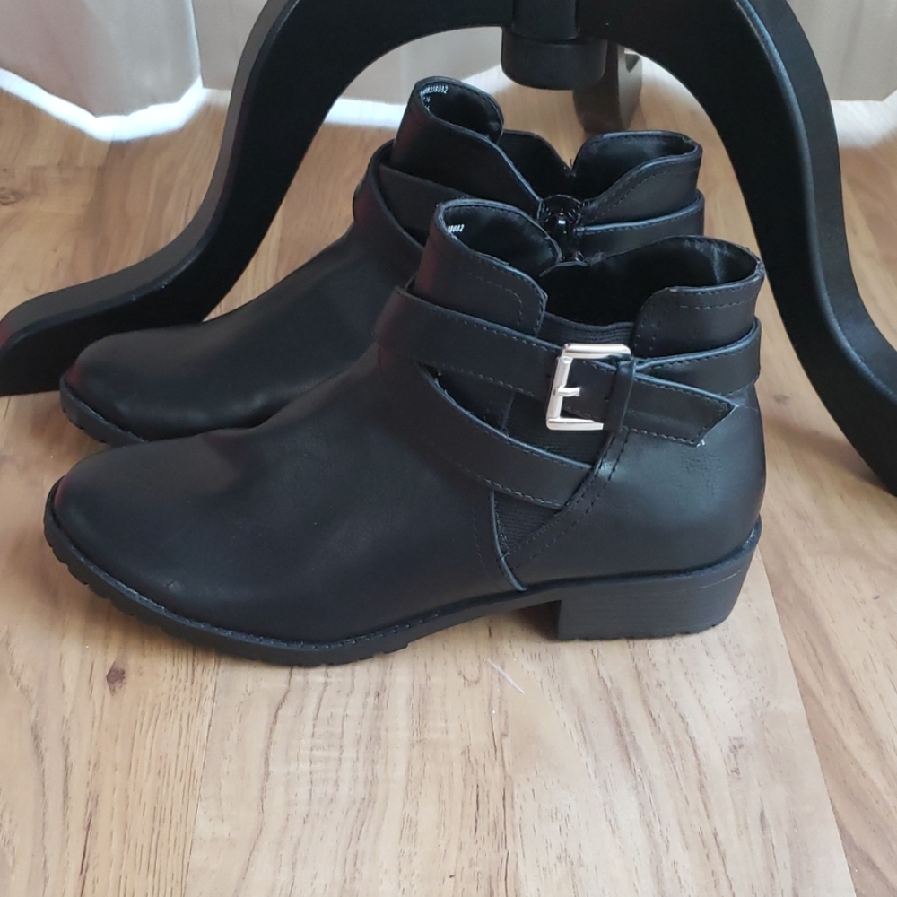 Black Booties with Memory Foam